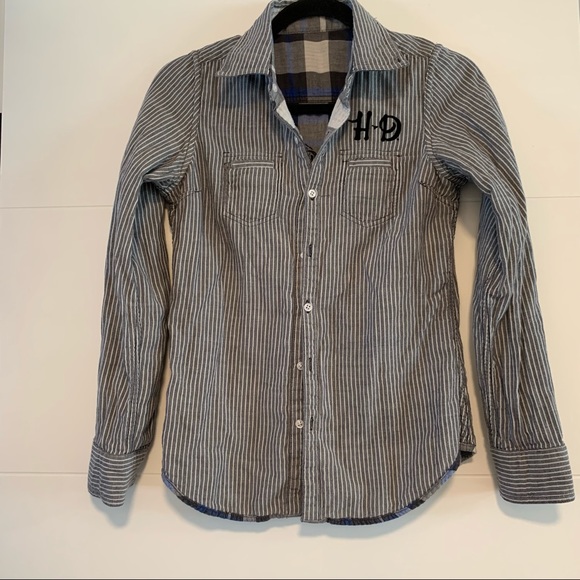 Harley-Davidson | Reversible Button Up Plaid Shirt - Picture 2 of 16